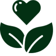 Heart-shaped plant icon